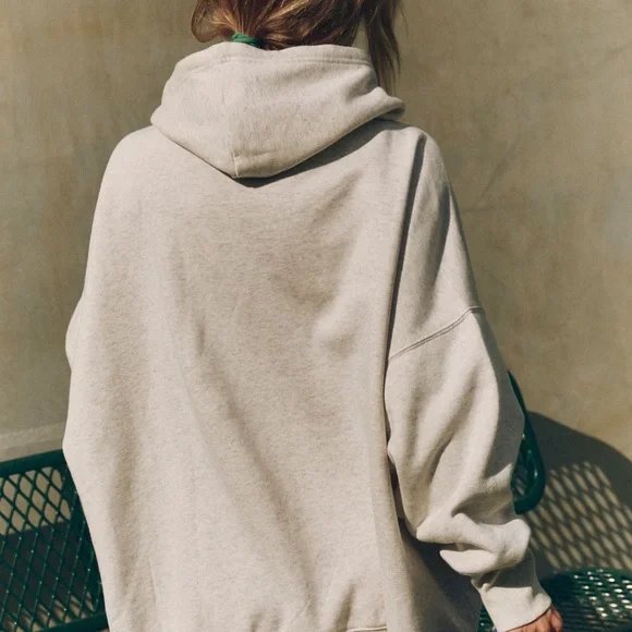 Free People “Sprint To The Finish” Hoodie — Heather Grey (Size L) - Picture 8 of 11